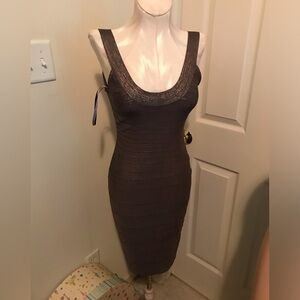 Herve Leger nwt dress $1250 size small color: Rock